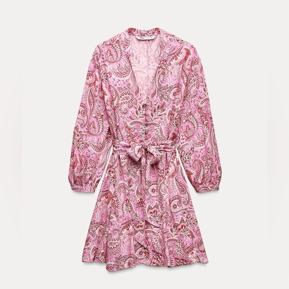 NWOT Zara Belted Dress